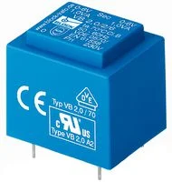 שנאי PCB - 3.2VA, 230V ⇒ 2x15V