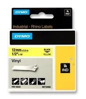 סרט לסימון תעשייתי - ויניל (12MM X 5.5M - (PVC - צהוב