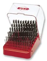 סט מקדחים מקצועי למתכת - 91 יחידות - RUKO 205223 - HSS-R