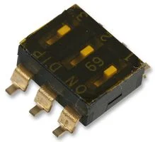 מתג DIP - 3 מעגלים, SPST, 24V 25mA, Slide - Surface Mount