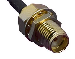 מחבר קואקסיאלי SMA 50 ohm - Bulkhead Jack ישר - RG405