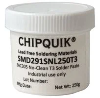 Solder Paste, Synthetic No Clean, 220 °C, 96.5, 3, 0.5 Sn, Ag, Cu, 250G