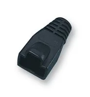 כיסויים להגנה עבור מחברים RJ45 - שחור
