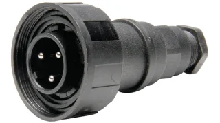 מחבר תעשייתי PX0736 - זכר להברגה לכבל - 3 מגעים