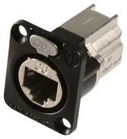 מתאם לפנל - (NE8FDX-P6-B - RJ45 CAT6A (F) ~ RJ45 CAT6A (F