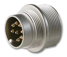 מחבר תעשייתי DIN SV - זכר להלחמה לפנל - 8 מגעים