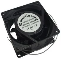 מאוורר צירי AC 220-240V, 80mm מרובע, מיסב שרוול, 30CFM