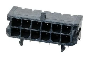 מחבר MOLEX להלחמה למעגל מודפס - סדרת MICRO-FIT - זכר 8 מגעים