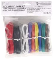 ערכת חוטי הרכבה ליבה בודדת 24 AWG - 8x5m, 2x10m