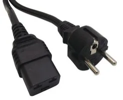 כבל חשמל יצוק - EURO ~ IEC C19 - 16A - 250V - 2M