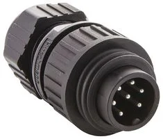 מחבר תעשייתי CA6LS - זכר להלחמה לכבל - 6 מגעים + הארקה
