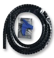 מאגד כבלים (לפלף) שחור - קוטר פנימי 16MM - גליל 25 מטר