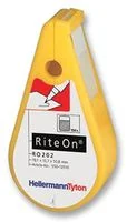 מדבקות סימון לבנות לכבלים - RITE-ON - 50.8MM x 19.1MM