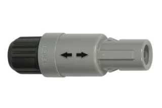 מחבר שחור REDEL - זכר להלחמה לכבל - 2 מגעים - PAG.M0.2GL.AC39N