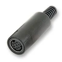 מחבר MINI DIN להלחמה לכבל - נקבה 8 מגעים