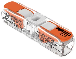 בלוק מסופים ניתן לחיבור, 2 פינים, 12AWG