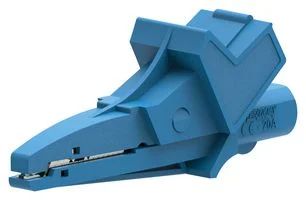 תנין מבודד 90MM עם כניסת בננה 4MM - בידוד כחול