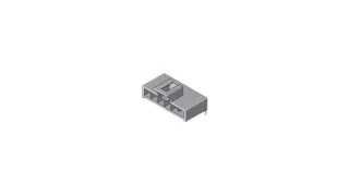 מחבר MOLEX להלחמה למעגל מודפס - סדרת NANO-FIT - זכר 2 מגעים