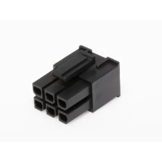 מחבר MOLEX ללחיצה לכבל - סדרת MEGA-FIT - נקבה 6 מגעים
