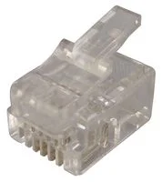 מחבר RJ11 6P4C - זכר ללחיצה לכבל