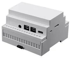 קופסת זיווד - RASPBERRY PI 4 DIN RAIL ENCLOSURE - GREY