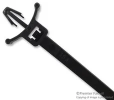 אזיקונים שחורים ננעצים מפלסטיק - 130MM X 4.8MM