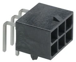 מחבר MOLEX להלחמה למעגל מודפס - סדרת MEGA-FIT - זכר 8 מגעים