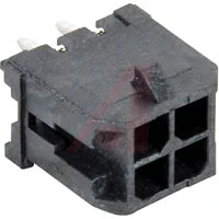 מחבר MOLEX להלחמה למעגל מודפס - סדרת MICRO-FIT - זכר 4 מגעים