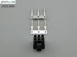 מחבר MOLEX למעגל מודפס - סדרת MINI FIT SR - זכר 3 מגעים