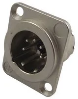 מחבר XLR זכר להלחמה לפנל - 5 מגעים - NEUTRIK NC5MD-LX