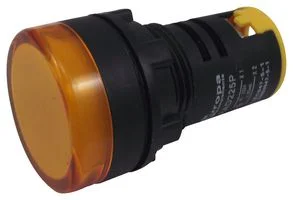 נורת לד 29 מ''מ לפנל - עדשה כתומה - 230V