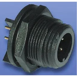 מחבר תעשייתי PX0413PC - נקבה להלחמה למעגל מודפס - 4 מגעים