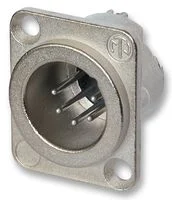 מחבר XLR זכר להלחמה לפנל - 6 מגעים - NEUTRIK NC6MD-LX
