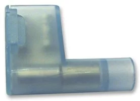נעל כבל דגל בידוד מלא 6.3MM - כחול - 100 יחידות