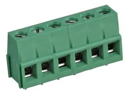 טרמינל בלוק למעגל מודפס - 6 מגעים - 5.08MM PITCH