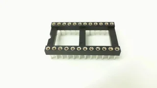 שקע IC DIP 24 פינים 2.54 מ