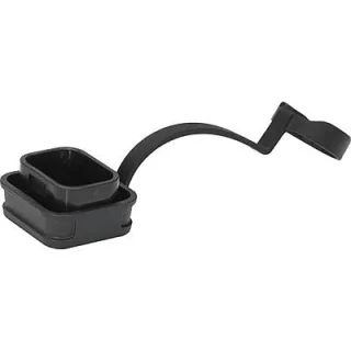 כיסוי הגנה למחברים לפנל IEC IP67 / IP69K - בידוד שחור