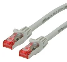 כבל רשת יצוק מסוכך - CAT6 0.3M - בידוד אפור