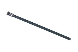 אזיקונים שחורים רב פעמיים מפלסטיק - 125MM X 7.6MM