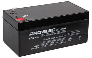 מצבר עופרת נטען - PRO ELEC ES12-3.2 - 12V 3.2AH