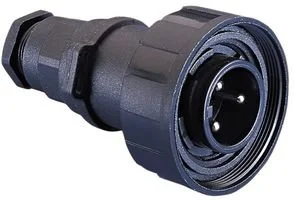 מחבר תעשייתי PX0736 - נקבה להברגה לכבל - 2 מגעים