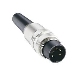 מחבר תעשייתי DIN SV - זכר להלחמה לכבל - 5 מגעים