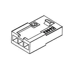 מחבר MOLEX ללחיצה לכבל - סדרת MICRO-FIT - זכר 4 מגעים