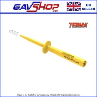 פרוב מחט צהוב לתקע בננה TENMA 72-14264 - 4MM