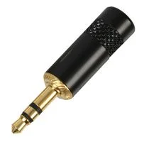 מחבר PL 3.5MM זכר סטריאו להלחמה לכבל - שחור - NEUTRIK