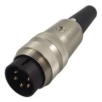 מחבר תעשייתי DIN SV - זכר להלחמה לכבל - 5 מגעים