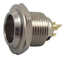 מחבר MINI XLR זכר להלחמה לפנל - 4 מגעים