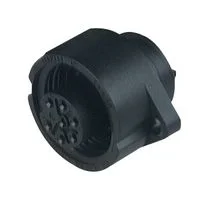 מחבר תעשייתי CA3GD - נקבה להברגה לפנל - 3 מגעים + הארקה