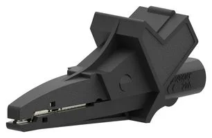 תנין מבודד 90MM עם כניסת בננה 4MM - בידוד שחור