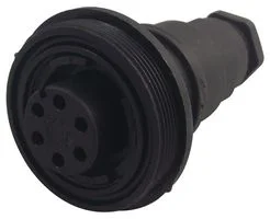 מחבר תעשייתי PX0737 - נקבה להברגה לכבל - 6 מגעים